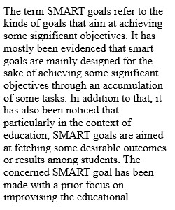 Smart Goal Development in Education